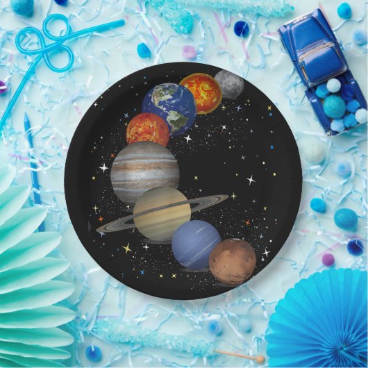 宇宙銀河系惑星太陽天文外宇宙 ペーパープレート (パーティー)