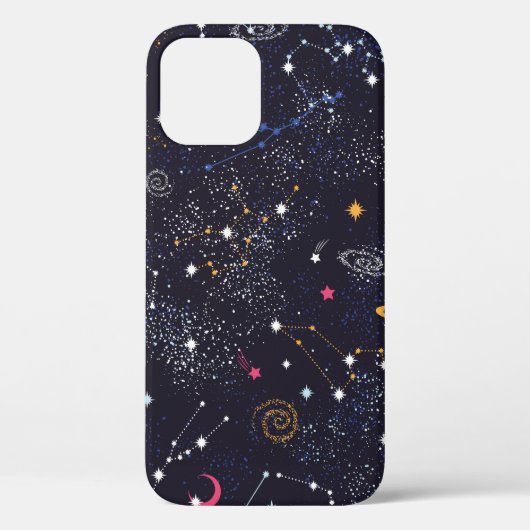 宇宙銀河系星座シームレスパターン Case-Mate iPhoneケース (裏面)