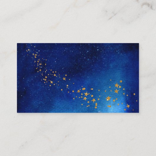 宇宙銀河系星空のベビーシャワーブックfor ba エンクロージャーカード (裏面)