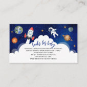 宇宙銀河系星空のベビーシャワーブックfor ba エンクロージャーカード (正面)