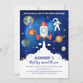 宇宙銀河系星空ベビーシャワー招待状 招待状 (正面)