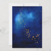 宇宙銀河系星空ベビーシャワー招待状 招待状 (裏面)