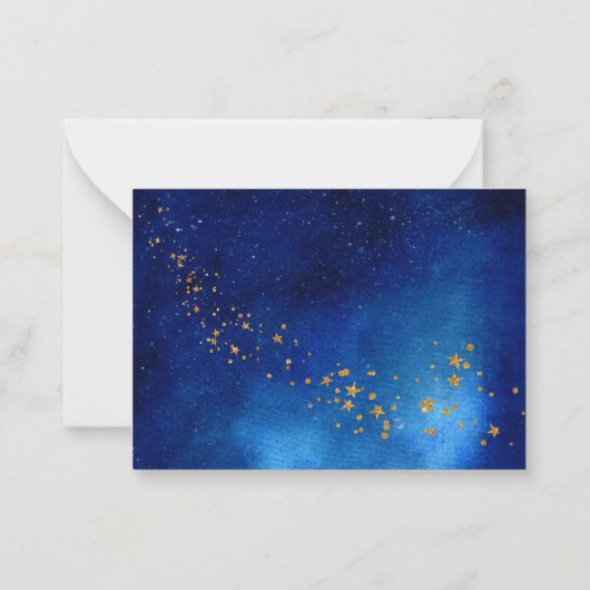 宇宙銀河系星空感謝してい星 ノートカード (裏面)