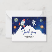 宇宙銀河系星空感謝してい星 ノートカード (正面)