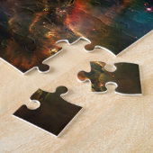 宇宙銀河系星雲。宇宙の星。ハッブルnasa ジグソーパズル (側面)