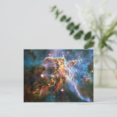 宇宙銀河系星雲。宇宙の星。ハッブルnasa ポストカード (スタンド正面)