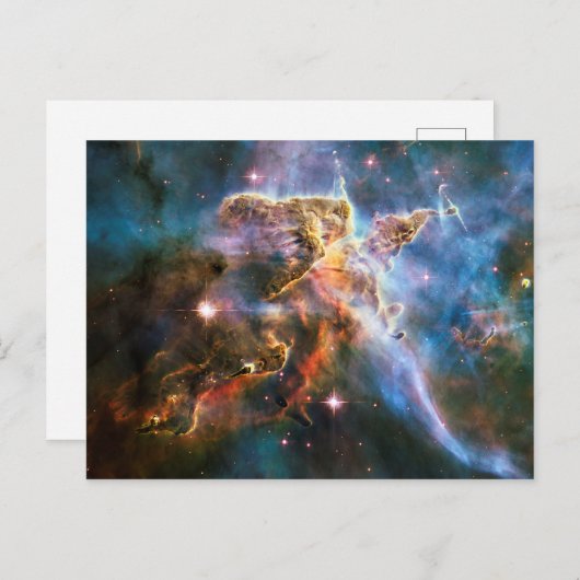 宇宙銀河系星雲。宇宙の星。ハッブルnasa ポストカード (正面/裏面)