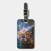 宇宙銀河系星雲。宇宙の星。ハッブルnasa ラゲッジタグ (正面縦)