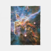 宇宙銀河系星雲。宇宙スターハッブルNASA フリースブランケット (正面)