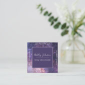 宇宙銀河系未来的モダンソーシャルメディア宇宙 スクエア名刺 (スタンド正面)