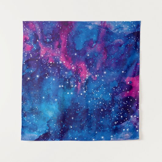 宇宙銀河系水色星n夜空 タペストリー (正面)