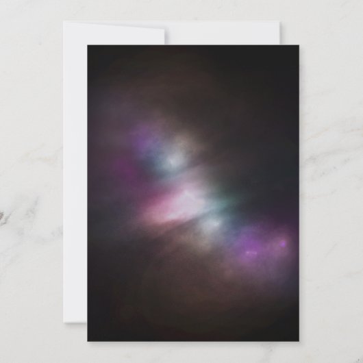 宇宙銀河系結婚式招待状 招待状 (裏面)