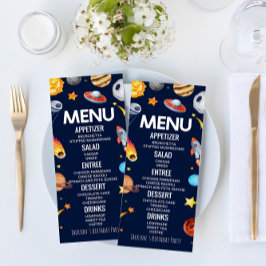 宇宙銀河系誕生日パーティーフード メニュー