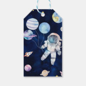 宇宙銀河系誕生日会サンキューラベル ギフトタグ (裏面)