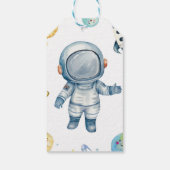 宇宙銀河系誕生日会サンキューラベル ギフトタグ (裏面)