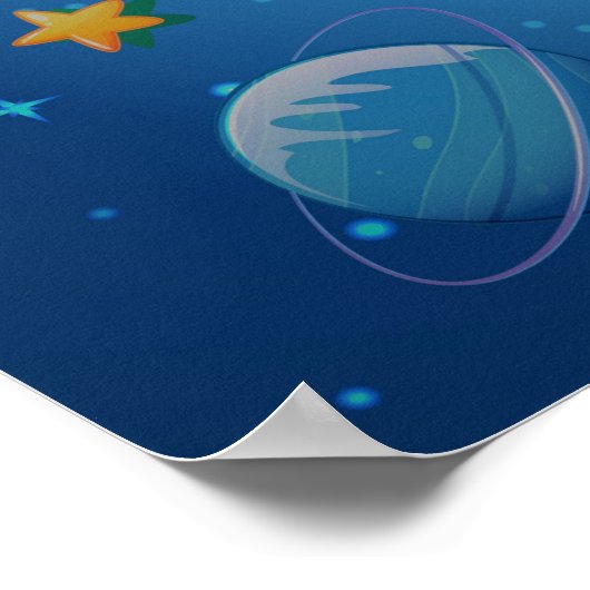 宇宙銀河系 ポスター (角)