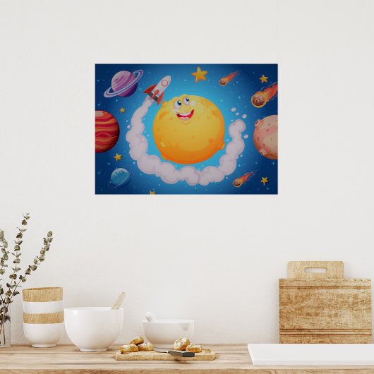 宇宙銀河系 ポスター (キッチン)