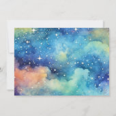 宇宙銀河系✨惑星フォトファースト誕生日 招待状 (裏面)