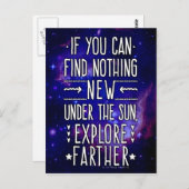 宇宙銀河系/探査語を使った星雲 ポストカード (正面/裏面)