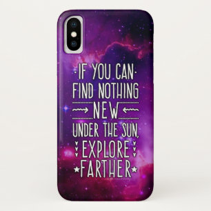 宇宙銀河系/探査語を使った星雲 iPhone X ケース