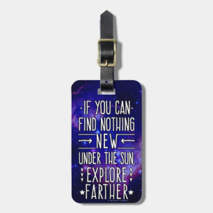 宇宙銀河系/探検語付き星雲 ラゲッジタグ