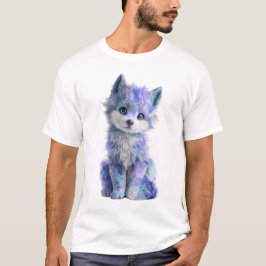 宇宙銀河 子狼 男性 Tシャツ