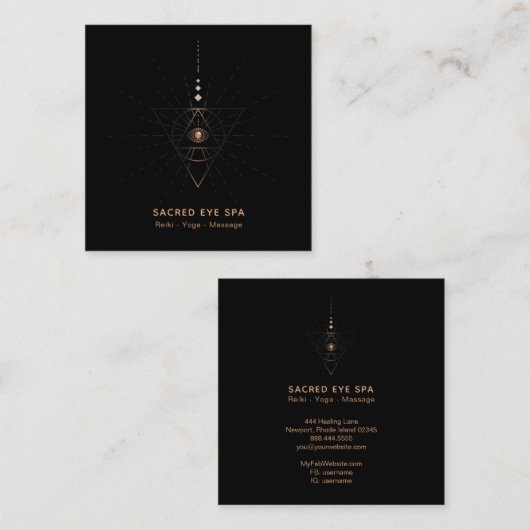 *~*宇宙錬金術師聖眼 スクエア名刺 (正面/裏面)