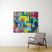 宇宙開花園：抽象芸術モザイク・オブ・ドリームス タペストリー (インサイチュ(横))