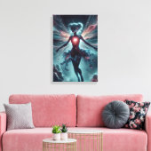 宇宙開花妖精 キャンバスプリント (インサイチュ (リビング))