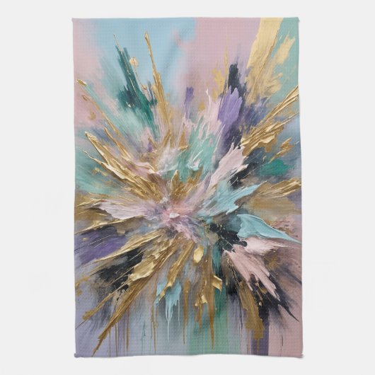 宇宙開花 キッチンタオル (縦)