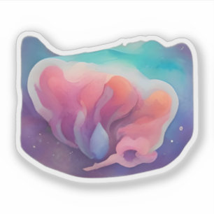宇宙開花 シール