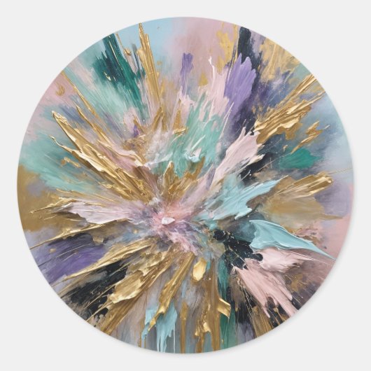 宇宙開花 ラウンドシール (正面)