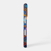 宇宙開花：超現実的エネルギーフロー iPhone 16ケース (右側面)