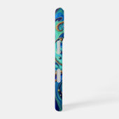 宇宙開花：超現実的エネルギーフロー iPhone 16ケース (右側面)