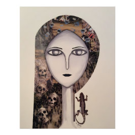 宇宙間顔 フォトプリント           