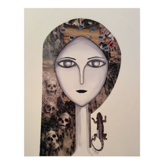 宇宙間顔 フォトプリント           