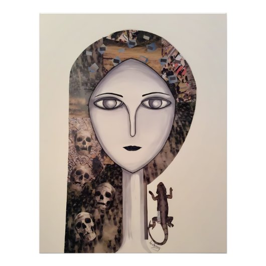 宇宙間顔 フォトプリント            (正面)