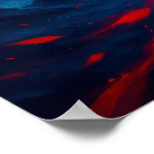 宇宙陰陽とさくらんぼ花ファンタジー ポスター (角)