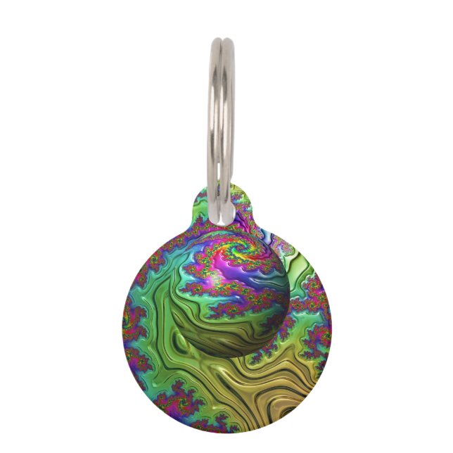 宇宙雲 ペット　ネームタグ (正面)