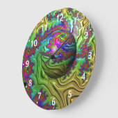 宇宙雲 ラージ壁時計 (傾斜)