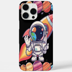 宇宙電話ブラックケース宇宙をテーマにした惑星 iPhone 16 PRO MAXケース