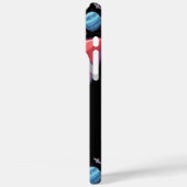 宇宙電話ブラックケース宇宙をテーマにした惑星 Case-Mate iPhoneケース (裏面 / 左)