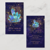 *~*宇宙青結晶金ゴールドグリッター星 名刺 (正面/裏面)