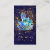 *~*宇宙青結晶金ゴールドグリッター星 名刺 (正面)