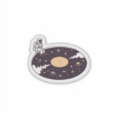 宇宙音ステッカー シール (正面)