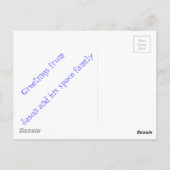 宇宙飛んでいる牛宇宙 ポストカード (裏面)