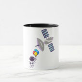 宇宙飛行士おもしろい達 マグカップ (中央)