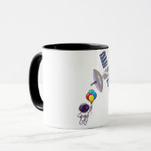 宇宙飛行士おもしろい達 マグカップ (正面左)