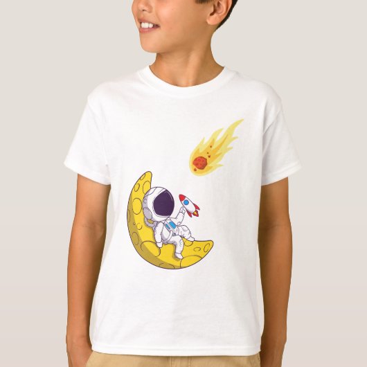 宇宙飛行士おもしろい達 Tシャツ (正面)