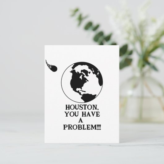 宇宙飛行士おもしろいNASA宇宙 ポストカード (スタンド正面)